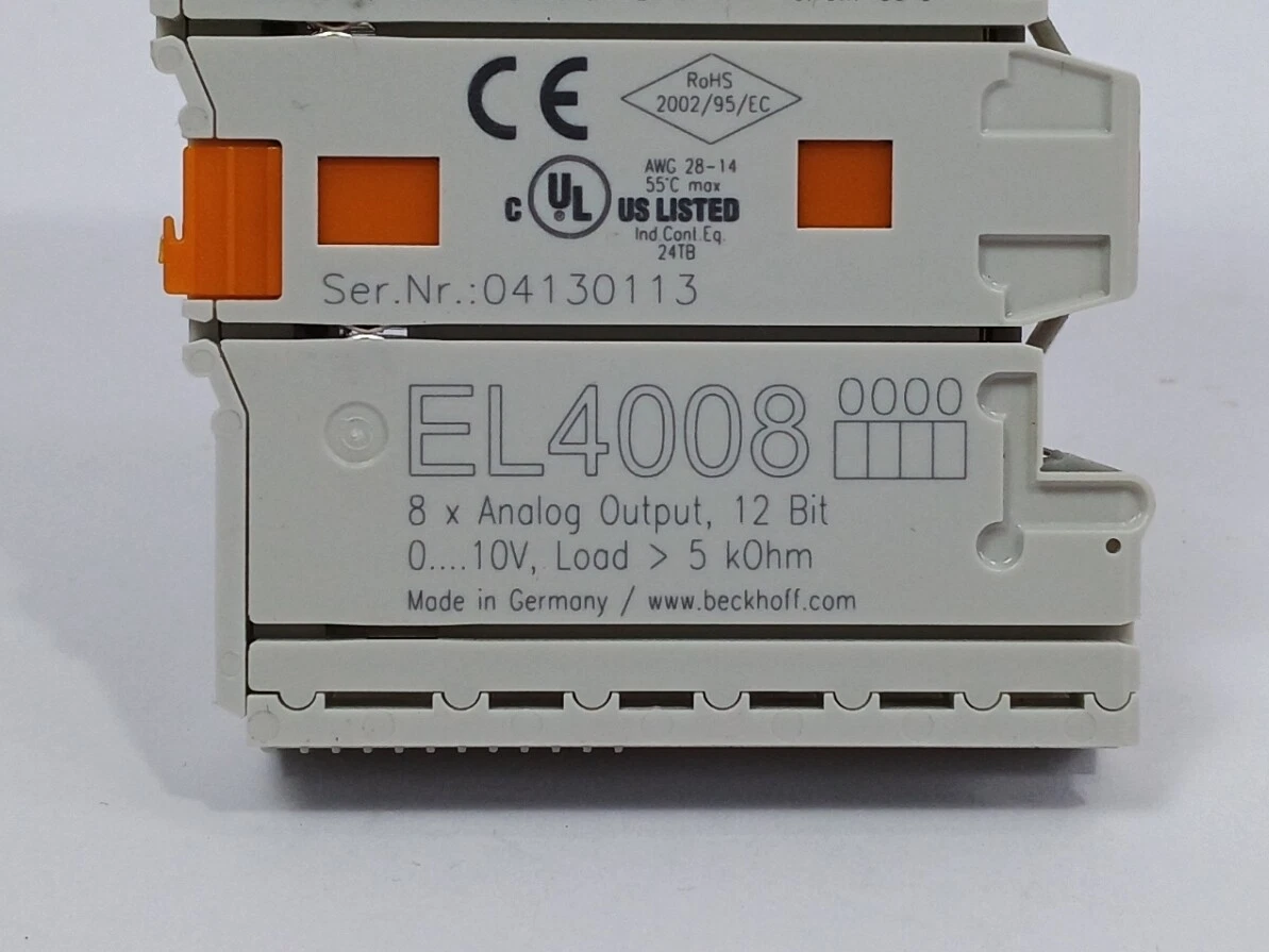 Beckhoff EL4008 EtherCAT Channel Digital Output Terminal Module - Vue 3