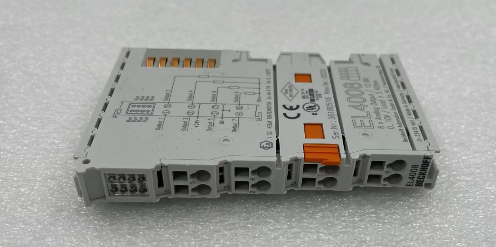 Beckhoff EL4008 EtherCAT Channel Digital Output Terminal Module - Vue 7