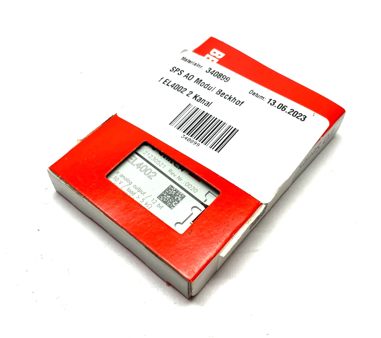 Beckhoff EL4002 EtherCAT 2-Channel Analog Output Terminal  - Vue 8