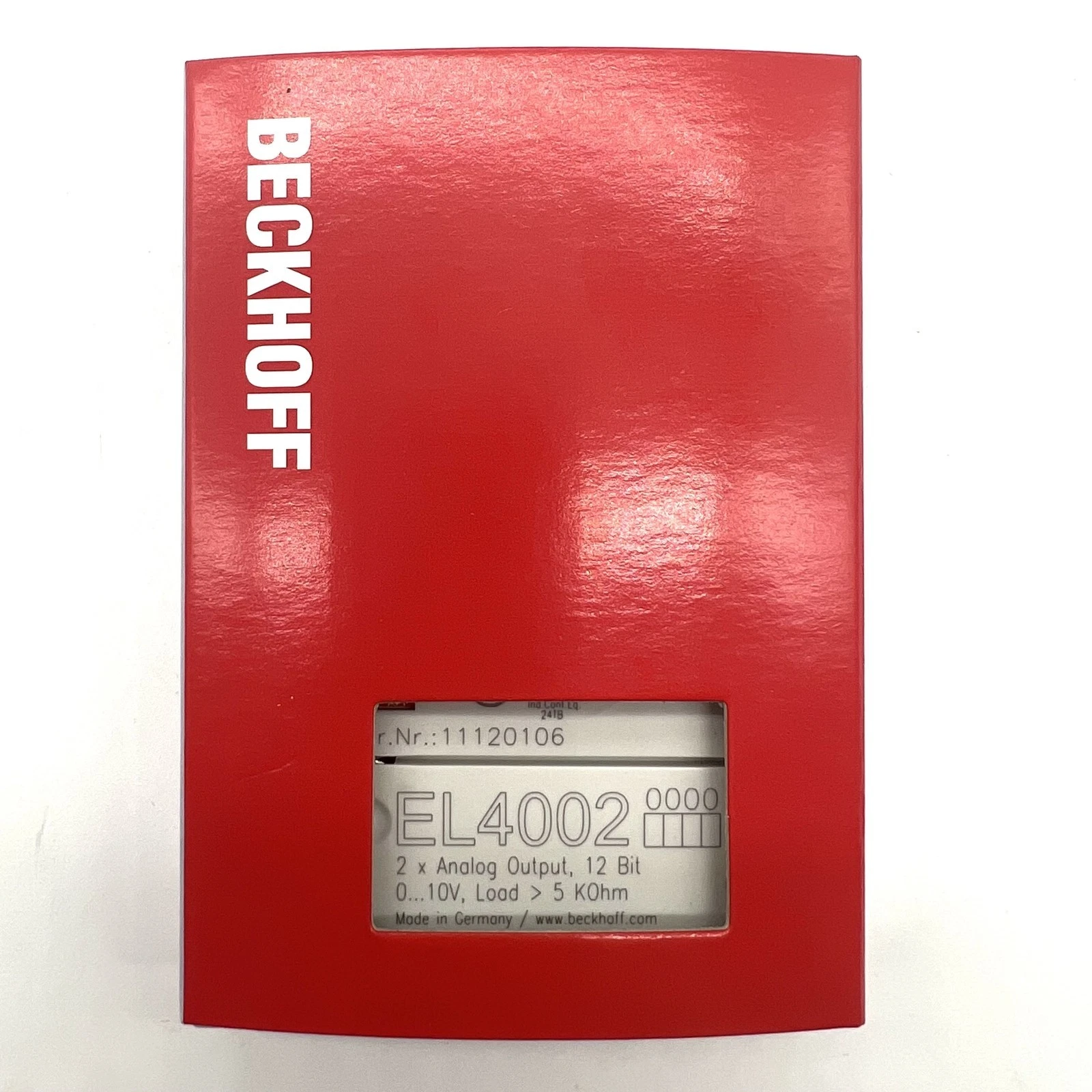 Beckhoff EL4002 EtherCAT 2-Channel Analog Output Terminal  - Vue 9