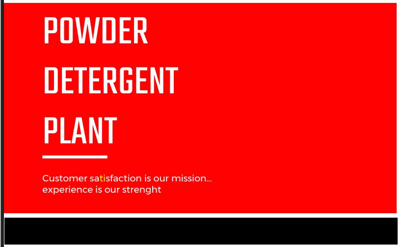 Aperçu - Usine de Détergents en Poudre